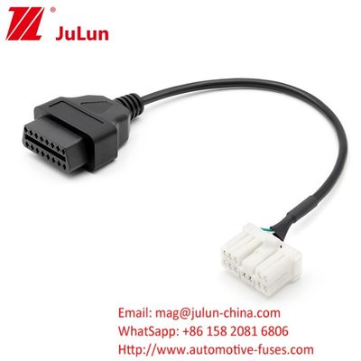 12 pin kabel voor de diagnostische omzetting van autoverbindingen voor Tesla Model S/X OBD2