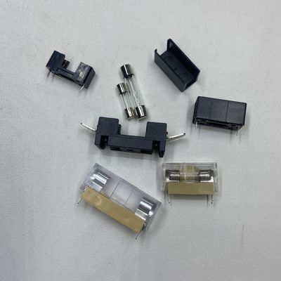 5x20 mm of 6x30 mm PCB-bord montage glas lonthouder voor stroomsystemen in auto's zwart blauw transparant goud