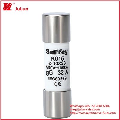 RS15 GG32A 500VDC 100KA Keramische autofuzies 10*38mm Houder IEV60269