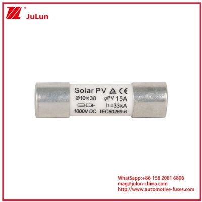 15A 1000VDC GPV fusie 10*38 voor zonne-energiesystemen IEC60269-6