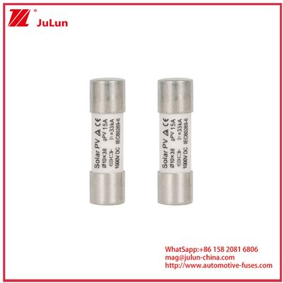 15A 1000VDC GPV fusie 10*38 voor zonne-energiesystemen IEC60269-6