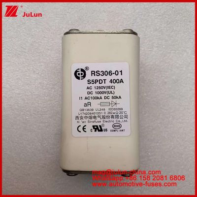 400A AC1250V IEC 100KA DC1000V UL AR Keramische vierkant Automotive Auto Fuses Circuit Protection Voor elektrische voertuigen en auto's