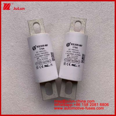 RS309-MF 175A 750VDC UL Tubulaire keramische lont AR 750VDC/700AC IEC 20KA GB 5-800A voor elektrische voertuigen en energiesystemen