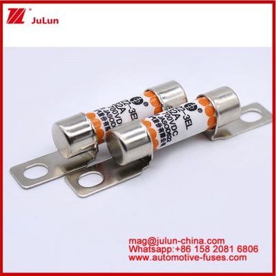 EV322 3EL 32A DC700V Tubulaire keramische lont Compacte grootte Hoge nominale stroom kortsluitingsbescherming
Hoog breekvermogen bij 100 Vdc/125 Vdc