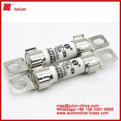 EV322 3EM 25A DC700V EV- of HEV-tractiesystemen voor elektrische voertuigen Krachtomzetting Energieopslag Aan boord van laadapparaten Bolted Structure Tubular Ceramic Fuse