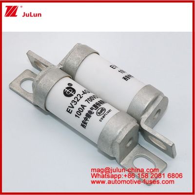 EV322 4GL 100A DC700V EV of HEV Elektrisch voertuig Compacte grootte Hoog nominale stroom gespannen structuur Tubulaire keramische lont