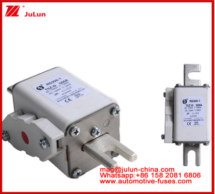 RS306-01-T5Z D 500A AC1250V DC1000V 50KA Vierkant Caremic Fuse Elektrisch voertuig Traktiesysteem Energieomzetting Energieopslag Oplaadmachine Uitstekende DC-prestaties