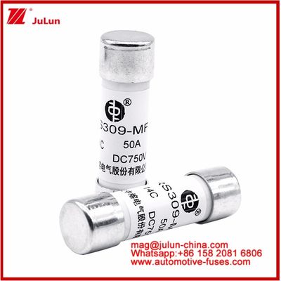 Autobolt-staafmontage Caremic Round Tube FUSE RS309-MF 50A DC750V DC Voor EV / HEV