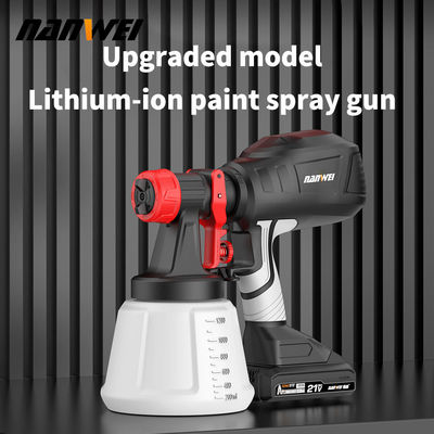 Populair High Spray Air Spray 700ml Drukverfpistool Draadloos Draagbaar Elektrisch 1,5 mm 1,0 mm Diy Grade Batterij aangedreven Renoveer Herbouwen Huis Tuin