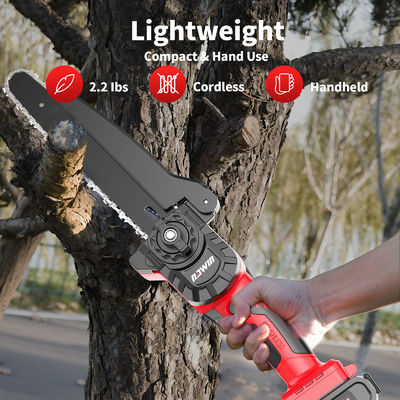 Eenvoudige hand Duurzame 8 inch houten kettingzaag Elektrische motor Draadloos Hoog werkvermogen