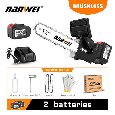 Duurzaam Huis Diy Tuin Houtwerk Elektrische gereedschappen Ketting Snelle moeiteloze zaag Inches Borstelloze motor Lithiumbatterie 4/ 6 / 8/ 10 / 12 / 16