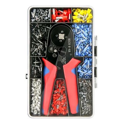 Gebruikelijk veelzijdig Mini Draad Ferrule Tubulaire Terminal Crimping Plier Kit 1200pcs Huishoudelijk Elektrisch Geïsoleerd