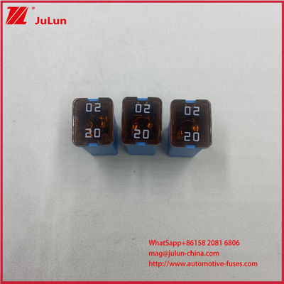 Coating Vertinnen Duurzame Klein Formaat Vierkante Mini Auto Zekering Voor Auto 20A 25A 30A 40A 50A 60A Vierkante Mini Auto Zekering SUV's Vrachtwagens Offroad Voertuigen Bussen