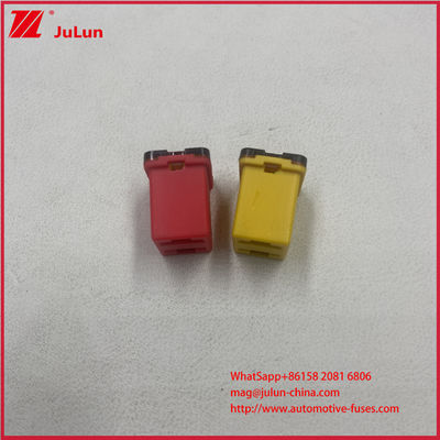 Coating Vertinnen Duurzame Klein Formaat Vierkante Mini Auto Zekering Voor Auto 20A 25A 30A 40A 50A 60A Vierkante Mini Auto Zekering SUV's Vrachtwagens Offroad Voertuigen Bussen