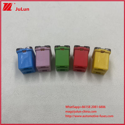 Coating Vertinnen Duurzame Klein Formaat Vierkante Mini Auto Zekering Voor Auto 20A 25A 30A 40A 50A 60A Vierkante Mini Auto Zekering SUV's Vrachtwagens Offroad Voertuigen Bussen