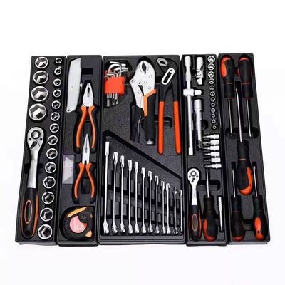 IJzeren gereedschapskist Combinatie Set 85 Piece Machine Repair Drie laag vouwbare mouw Set voor gereedschap