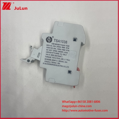 PV FUSE 10*38mm 30A 1000VDC 6 KV Nominale impuls Voltage weerstaan Solar PV Fuse met een hoog breekvermogen van 20kA