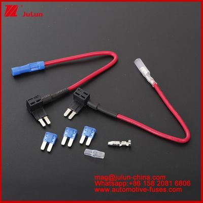 12V MINI SMALL MEDIUM Grootte Autosluiting Add-A Circuit TAP Adapter Micro2/M2 Auto Add-A Circuit Fuse Tap Adapter 16AWG 17-18cm Fuse Taps Holder Fuse Components For Automotive