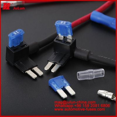12V MINI SMALL MEDIUM Grootte Autosluiting Add-A Circuit TAP Adapter Micro2/M2 Auto Add-A Circuit Fuse Tap Adapter 16AWG 17-18cm Fuse Taps Holder Fuse Components For Automotive