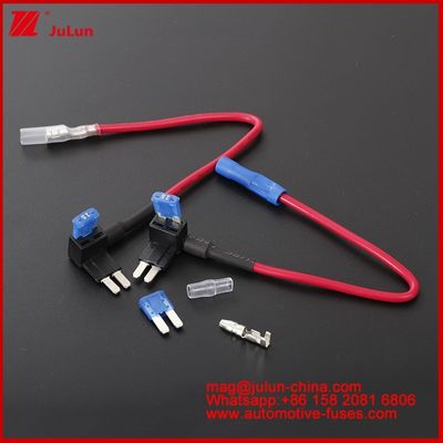 12V MINI SMALL MEDIUM Grootte Autosluiting Add-A Circuit TAP Adapter Micro2/M2 Auto Add-A Circuit Fuse Tap Adapter 16AWG 17-18cm Fuse Taps Holder Fuse Components For Automotive