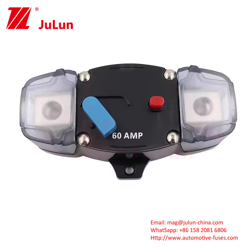 Autoverlastbeschermer voor marineschepen12-48 VDC 30A-300A Autospuithouder Stereo Terminal Inline circuit breaker