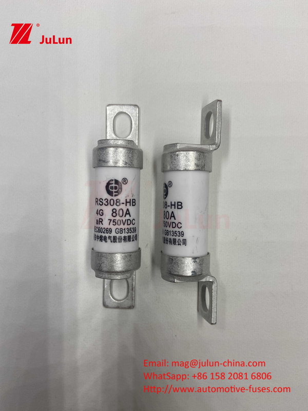 M6 EV-sluiting met gespannen keramische EV-oplader 750VDC-sluiting chemische belasting en hoge temperatuur 40A 50A RS308