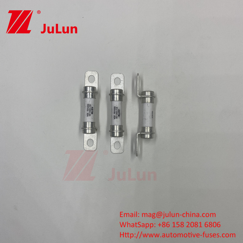 Zuiver elektrisch voertuig 5A 10A 15A 20A 30A Krachtsysteem Hybride elektrisch voertuig Fuse 500VDC