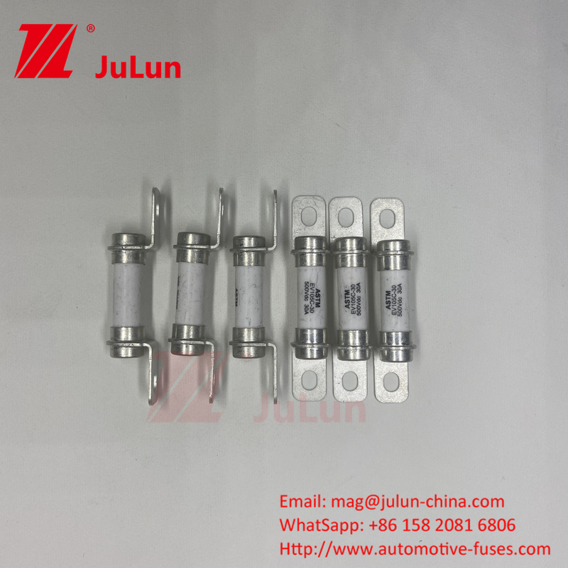 Automobieltoepassing Elektrovoertuig veiligheidsbeveiliging Hybride auto 15A 500VDC Superior DC Breaking Capacity veiligheidsbeveiliging