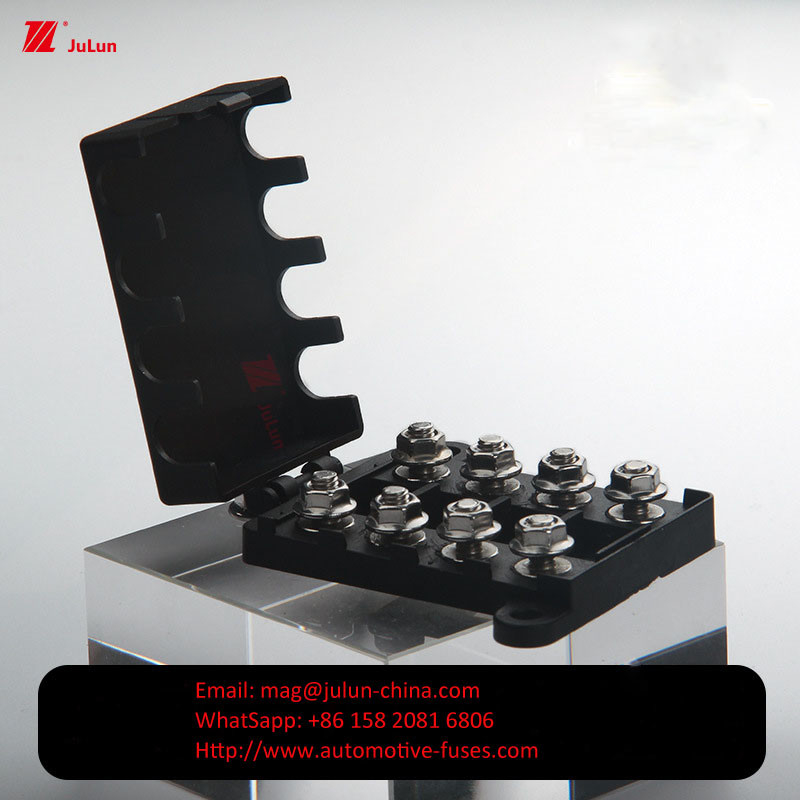 Auto 30-500AMP Nominale spanning 32 EU UL-certificering Bolt-type koperen autospuithouder -55~125°C