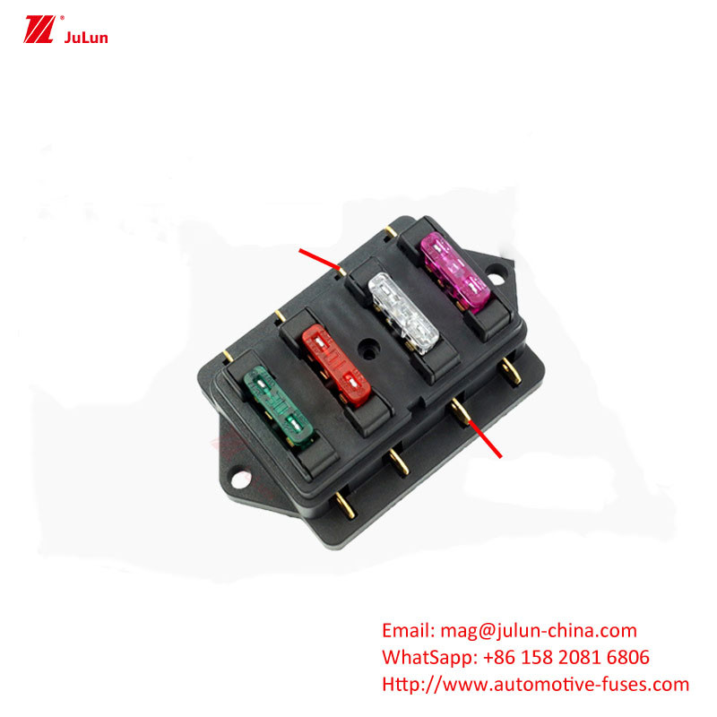 Autoonderdelen Elektronisch circuitbeveiligingsterminal Stroom 32V30A-500A Auto zekeringhouder Kopercontact 30A-500A