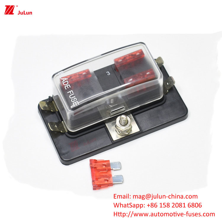 Taiwan SCI Nieuwe auto 4 Midden Inbreng Fuse Box 1 In 4 Out Fuse Holder R3-76-01-04 Automotive Parts