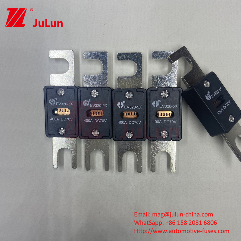 EV320-5C-400A-N 70VDC Zwarte koperen auto blade zekeringen voor overbelasting en kortsluiting bescherming