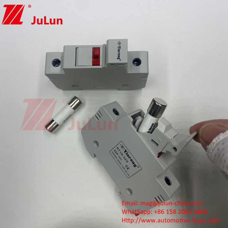 Solar Photovoltaic 1A/2A/3A/4A/5A/6A/8A/10A/12A/15A/16A/20A/25A/30A Cylindrische keramische 10X38 GPV 1000V DC PV Fu