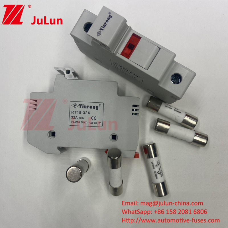 Silver Element Solar PV Fuse Voor IEC60269.6 Standaard Din Guide Fuse Holder