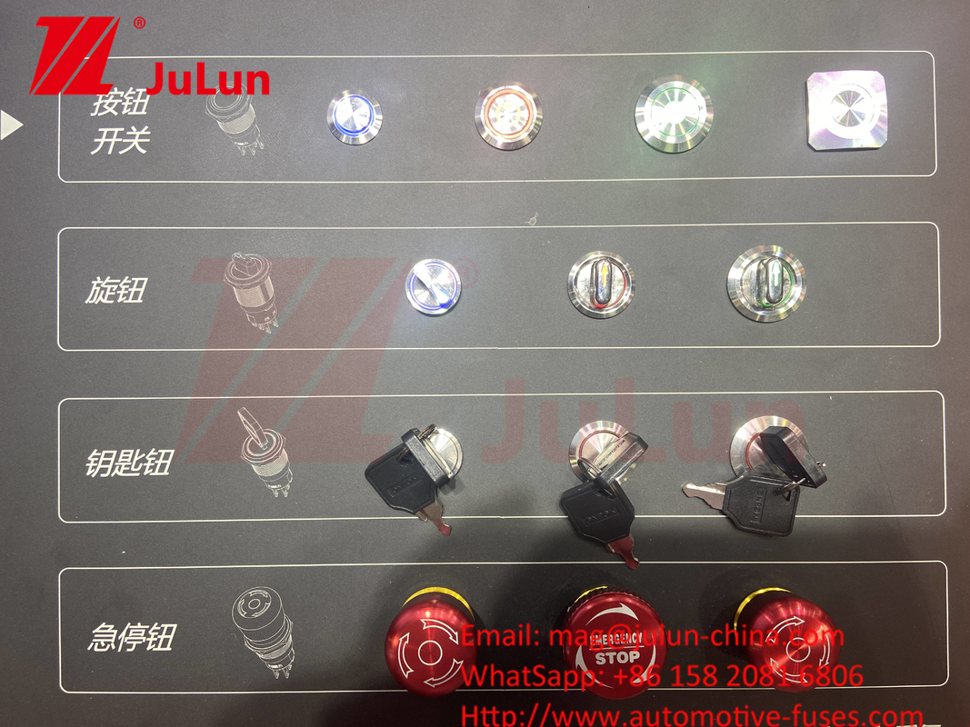 IP65 Zelfvergrendelend roestvrijstalen metalen 10/12/16/22mm Momentary Led Small Push Button Switches