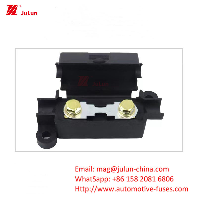 Eu UL 32V 30A-500A Koper Autoverzekering Fork Bolt Fuse Holder New Energy High Current Fuse