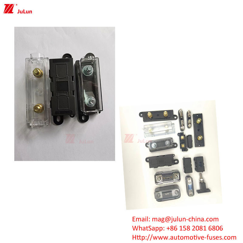 Plastic / Nylon Housing Automotive Fuse Holder Voldoet aan EU UL Standard Met 30A-500A Holding Current