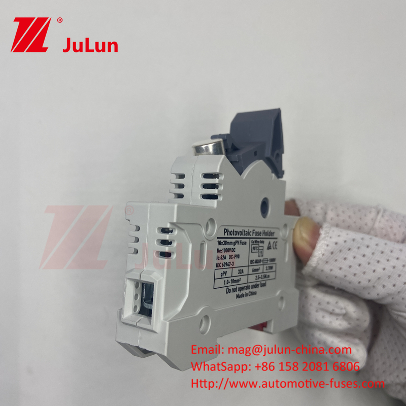 Protective Certified DIN Rail Solar Fuse Holder voor zonnepanelen RT18 AC Fuses Fast Blow Ceramic 22x58