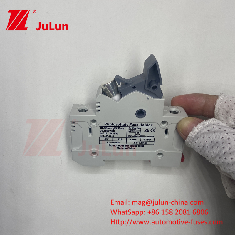 AC RT18-32X Fusehouder Fusibles Base Box 10x38MM 500V Fast Blow Ceramic RO15 RT18 DIN Rail Moun Single Fuse Holder
