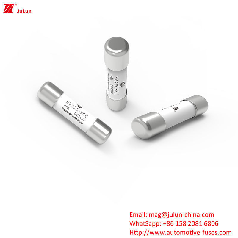 Medium Fuse 15A-50A Medium Fuse Bolt Screw EV325-3EC DC750V 20KA Met vlag die nominale stroom aangeeft