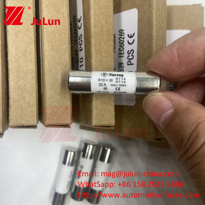 7A 10*38mm AC380V AC500V AC690V AC800V Keramische zonnepv-sluiting voor fotovoltaïsche systemen
