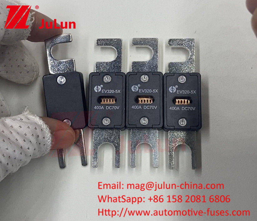 EV320 100A 200A 225A 250A 300A 350A 500A 70VDC Blow 10KA/20KA Breaking Capacity Fuse voor het opladen van elektrische voertuigen