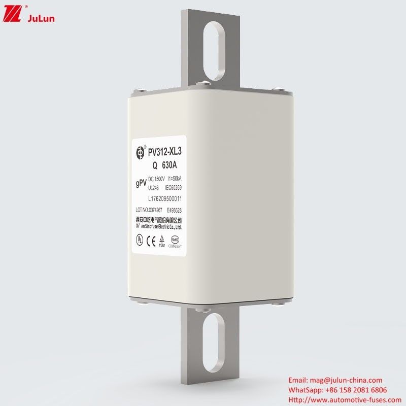 PV312-XL3-Q 630A Bolted Photovoltaic Protection Fuses met UL TUV CE RoHS-goedkeuringen