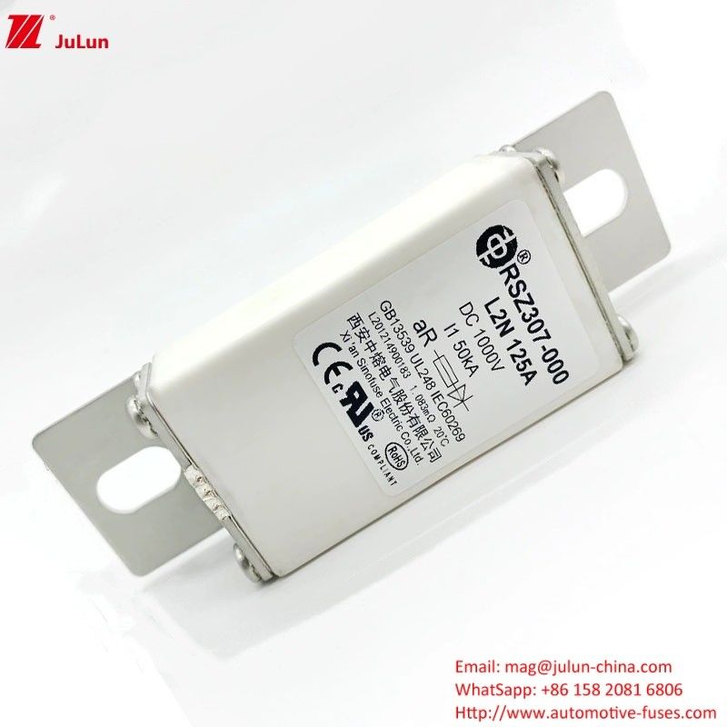 RSZ307 Bolt On Terminal Type EV Charger Fuses met middelmatige fusie-kenmerken
