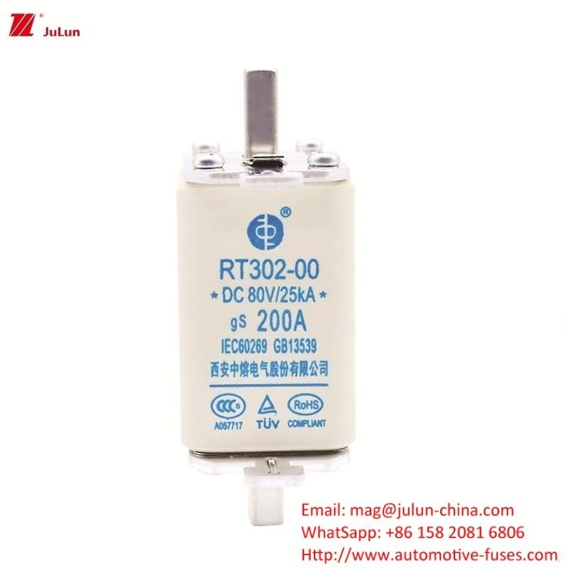 200A Medium Blade Medium Voltage DC Fuse voor het opladen van elektrische voertuigen