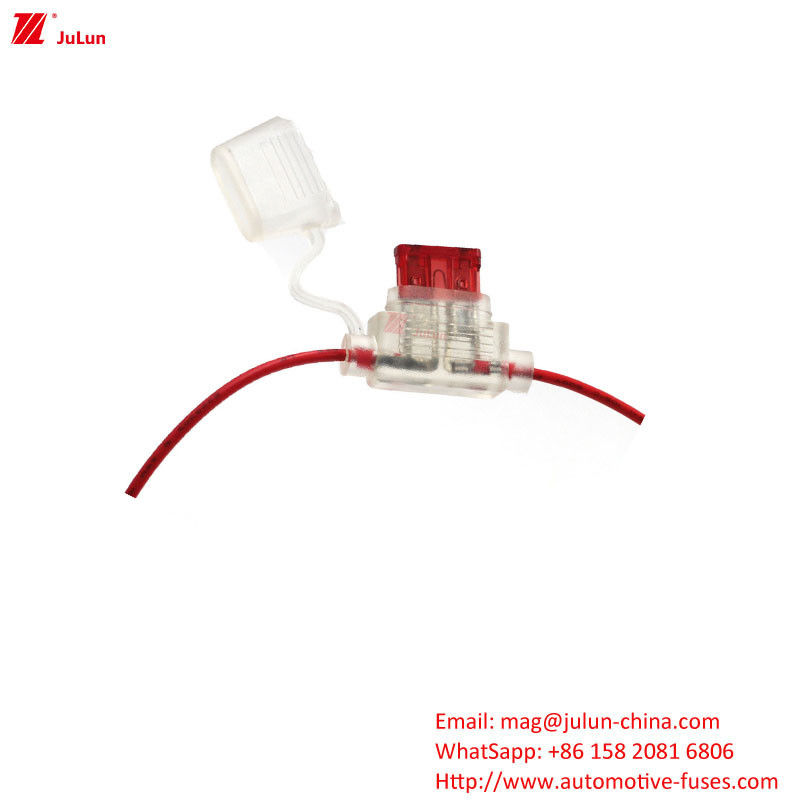 EU UL-standaard Automotive Plug In Circuit Breaker Fuse Holder Nominale spanning 32V Stroom 25A-80A Voor elektrische voertuigen