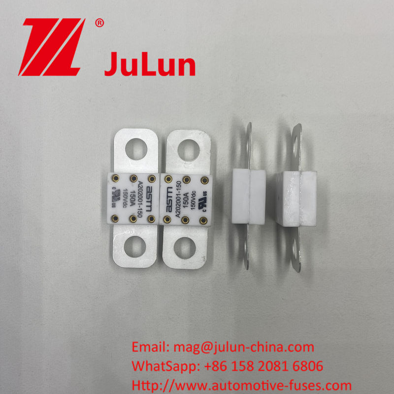 A202001-200A ASTM keramische autoverzekering voor hoge spanning Toepassingen Breekcapaciteit 20KA 100-350A Nationale spanning 150VDC