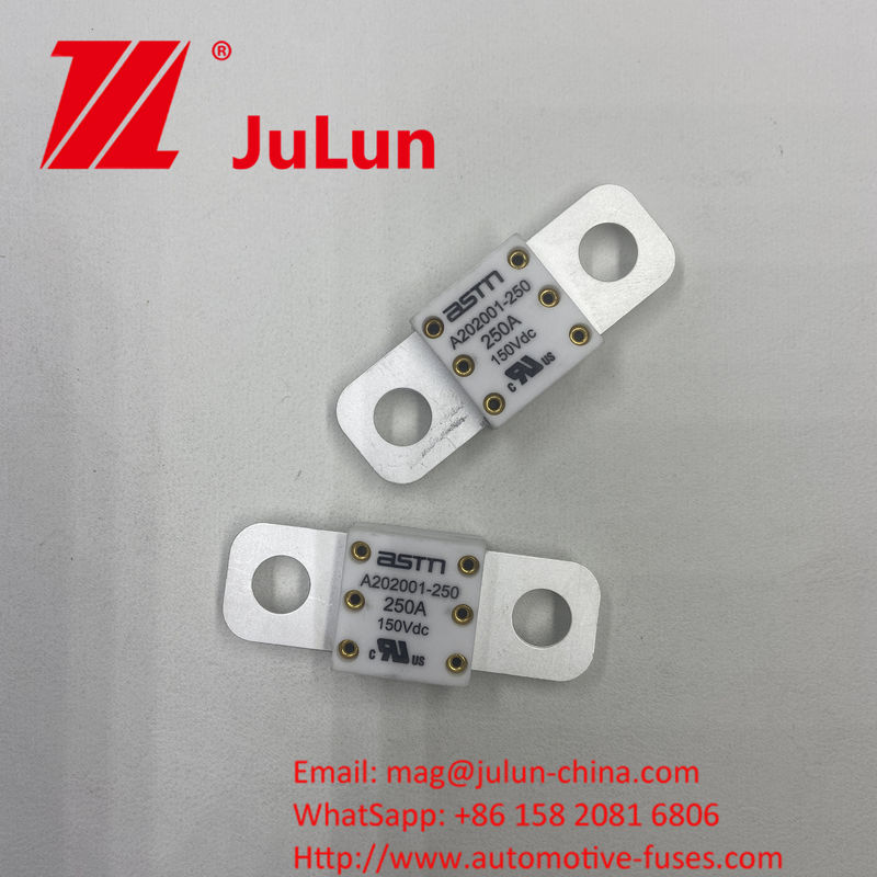 300A 150VDC A202001 SCREW BOLT Montage methode Gemakkelijk te installeren 20*55mm Keramische autoverzekering met aanbevolen strak koppel 11-13N·m Voor M8