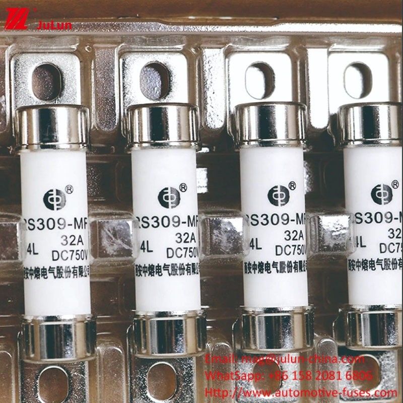 Energie-elektrische voertuigfusie 750VDC-terminaltype voor 32A-35A -40A -50A Bescherming van EV HEV
