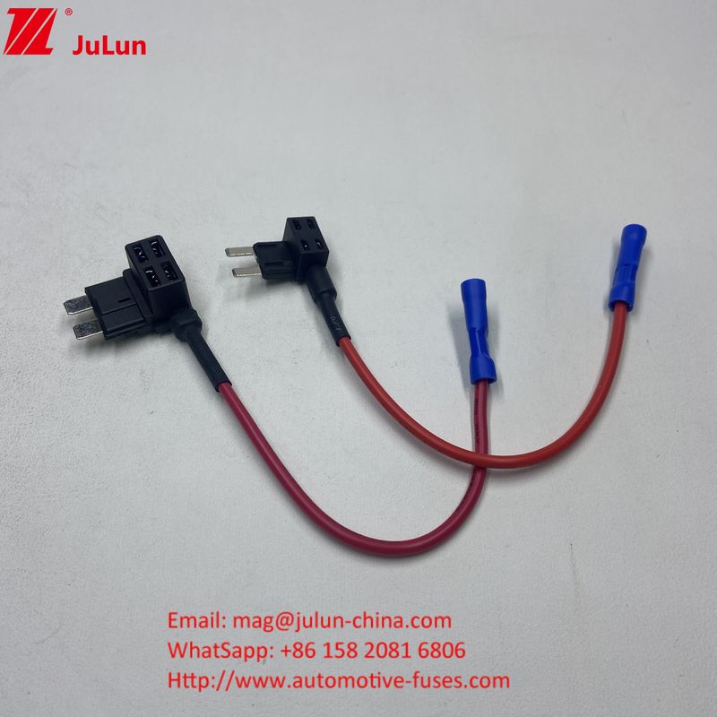 Standard Plug Adapter Mini Tap Car Fuse Holder 10A / 15A / 20A Messing Tin Plating Simple Spiral